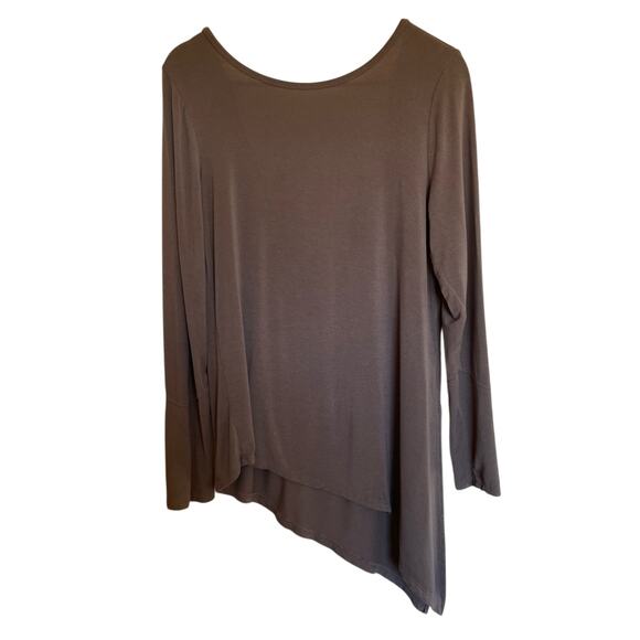 prAna Olson Top Boho Long Sleeve Backless Buttery Soft Style Small Dark Grey - Picture 3 of 10